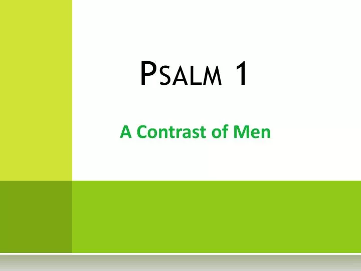 psalm 1