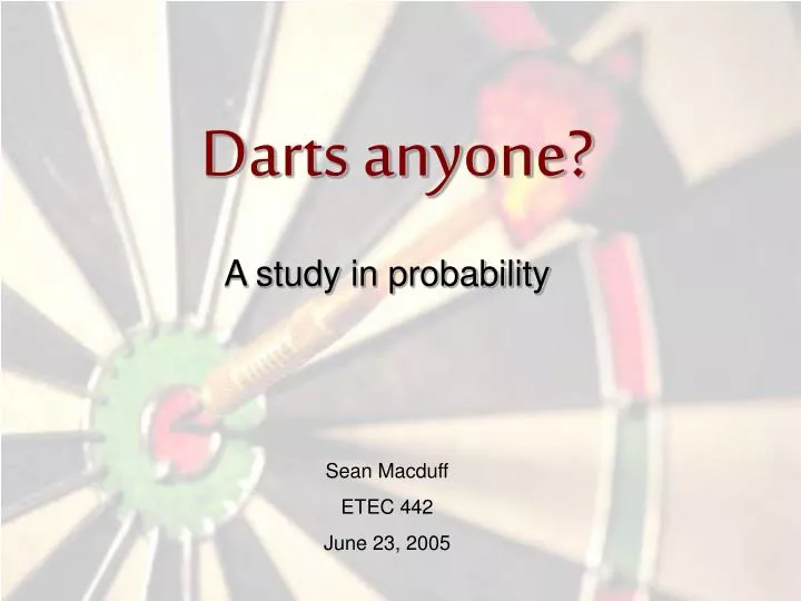 darts anyone