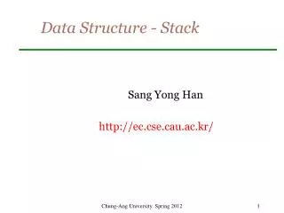 Data Structure - Stack