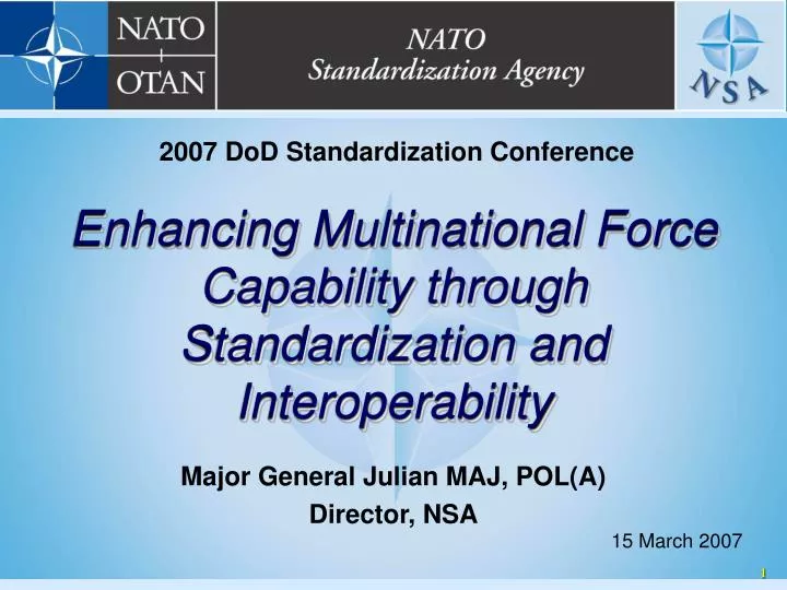 enhancing multinational force capability through standardization and interoperability