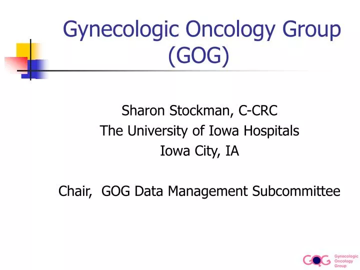 gynecologic oncology group gog