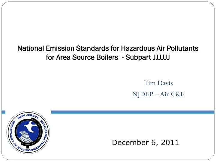 tim davis njdep air c e