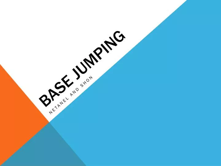 base jumping