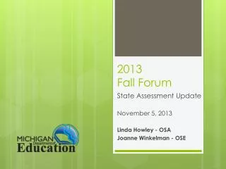 2013 Fall Forum