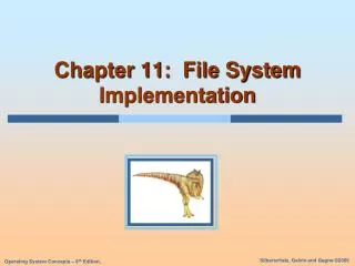 chapter 11 file system implementation