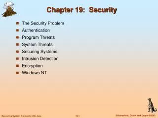 chapter 19 security