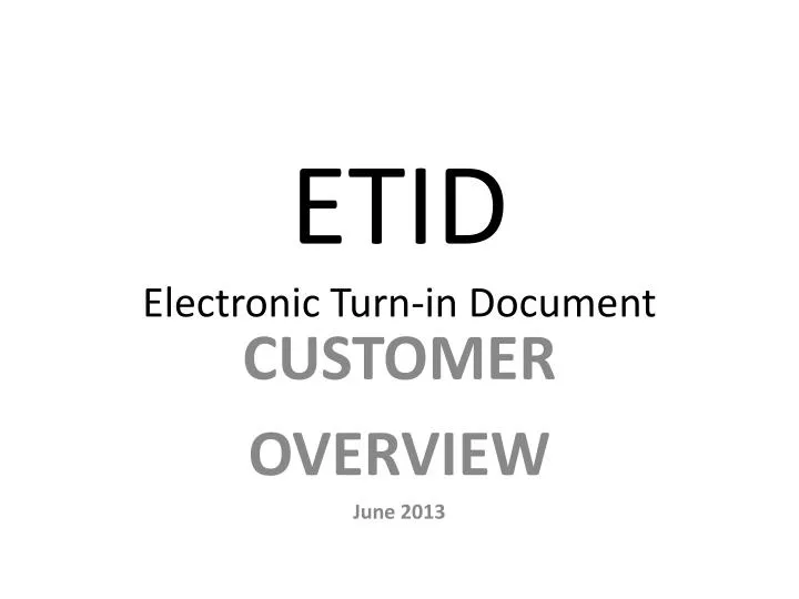 etid electronic turn in document