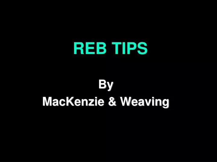 reb tips