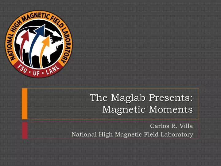 the maglab presents magnetic moments