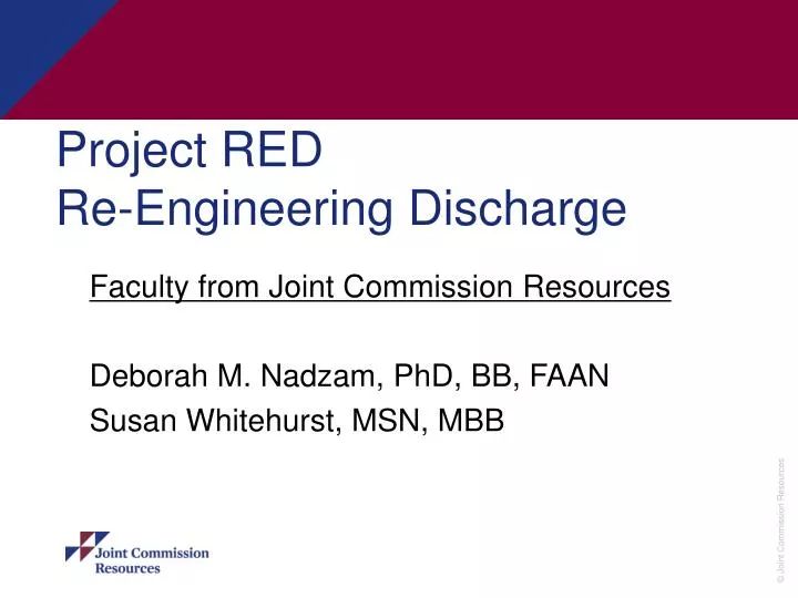 project red re engineering discharge