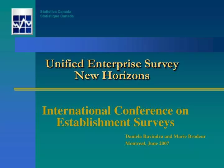 unified enterprise survey new horizons