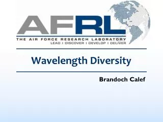Wavelength Diversity