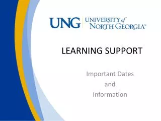 LEARNING SUPPORT