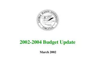 2002-2004 Budget Update