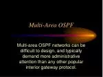 Multi-Area OSPF - slide 1