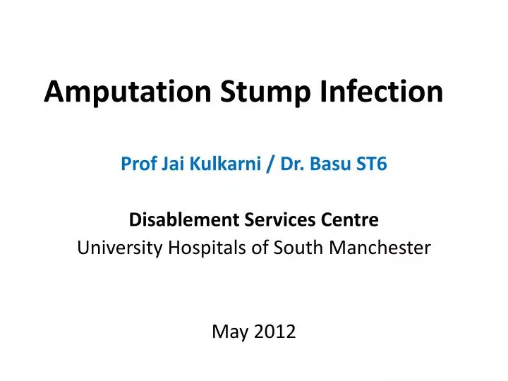 amputation stump infection