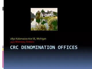 CRC Denomination Offices