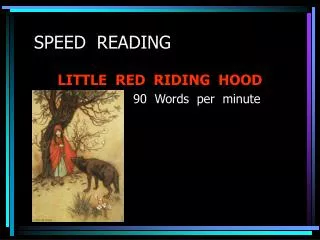 SPEED READING