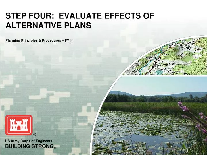 step four evaluate effects of alternative plans planning principles procedures fy11