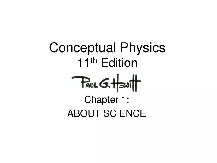 conceptual physics 11 th edition