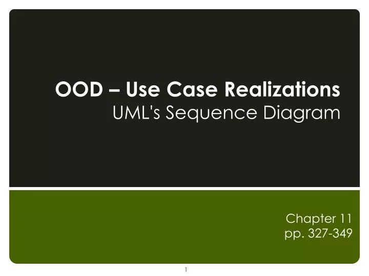 ood use case realizations uml s sequence diagram