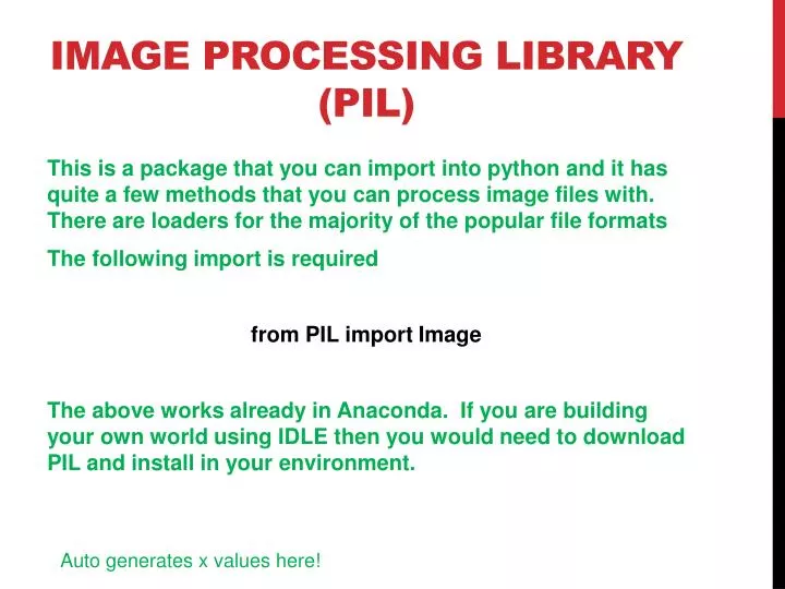 image processing library pil