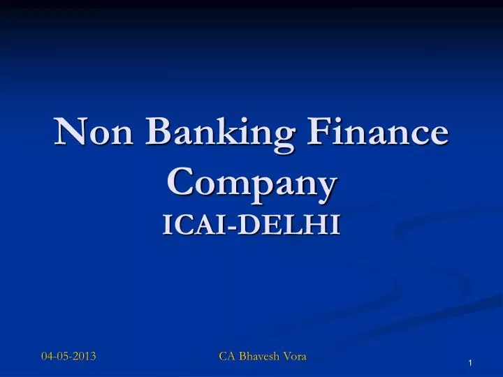 non banking finance company icai delhi