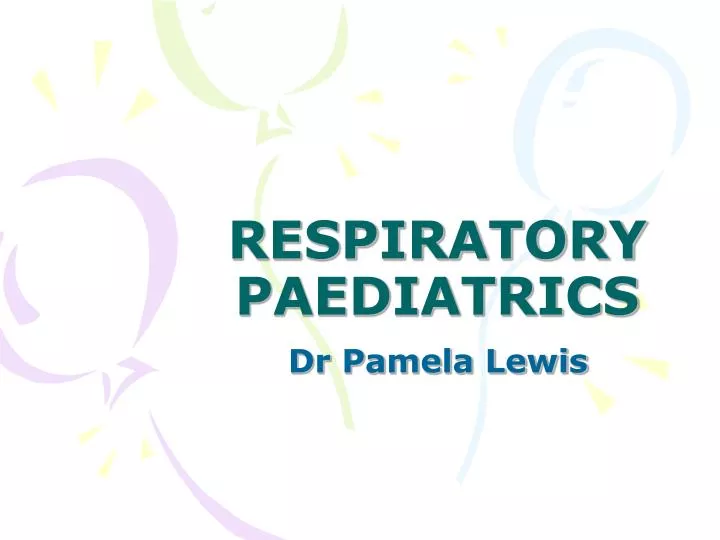 respiratory paediatrics