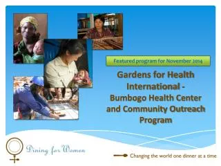 Gardens for Health International - Bumbogo Health Center and Community Outreach Program