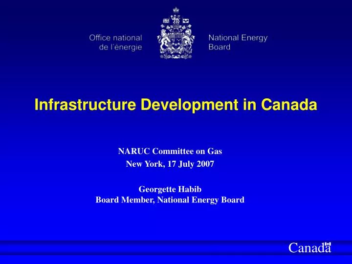 infrastructure development in canada