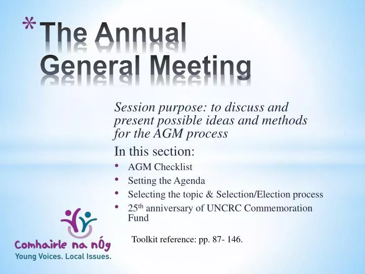 the annual general meeting