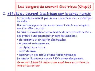 les dangers du courant lectrique chap5