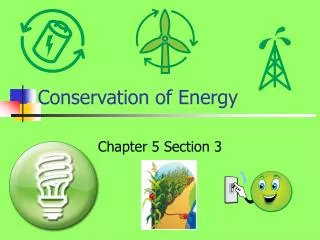 conservation of energy