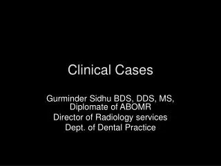Clinical Cases