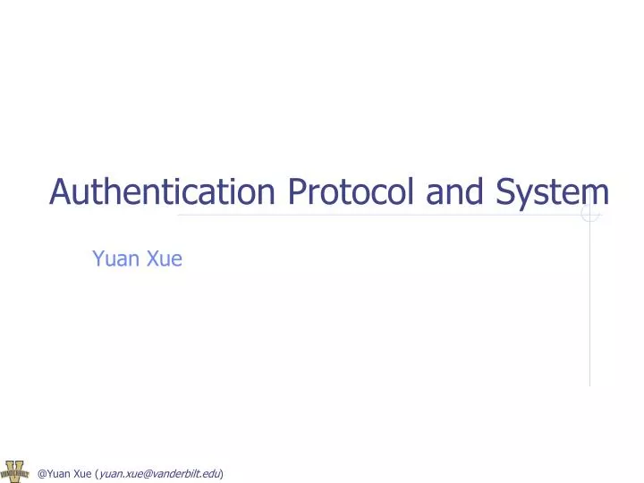 authentication protocol and system