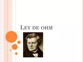 ley de ohm