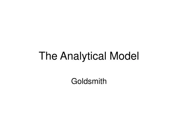 the analytical model
