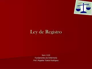 ley de registro