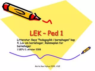 lek ped 1