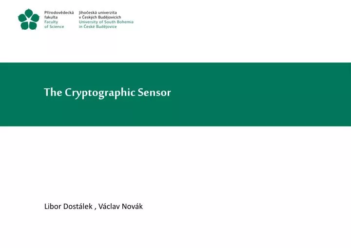 the cryptographic sensor