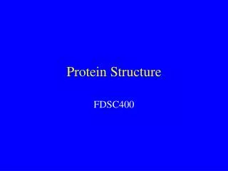 Protein Structure