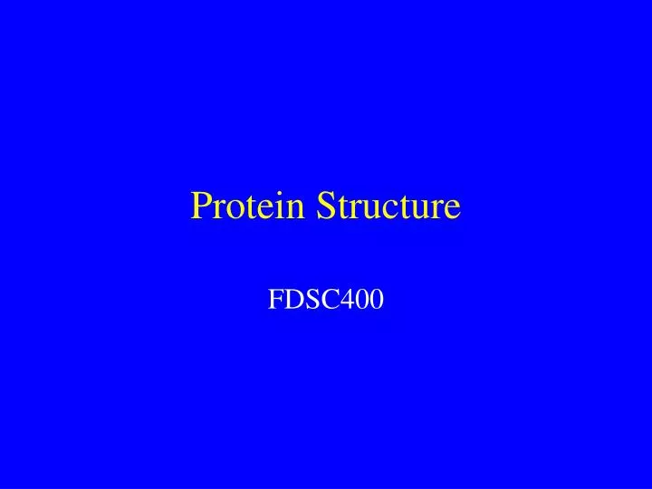 protein structure