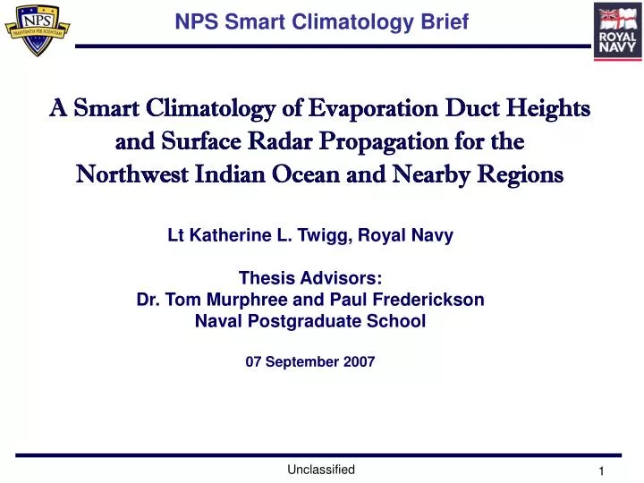 nps smart climatology brief