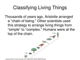 Classifying Living Things