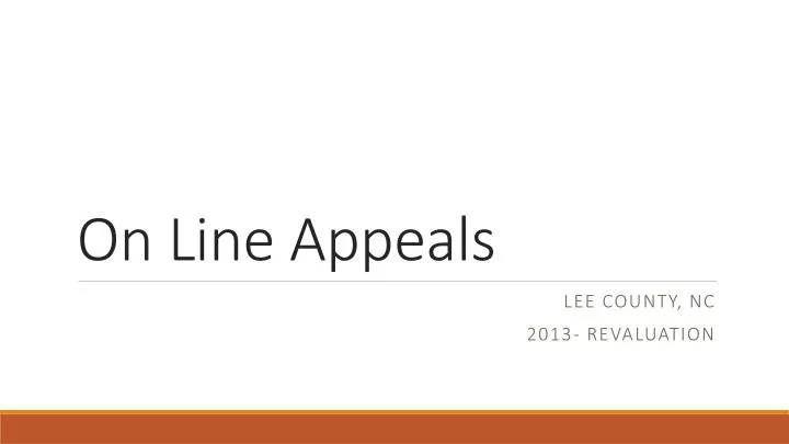 on line appeals