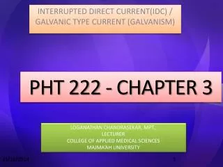 PHT 222 - CHAPTER 3