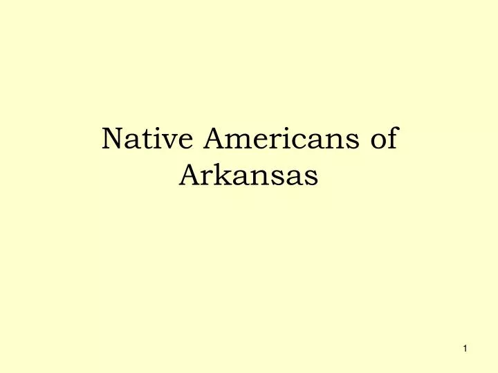 native americans of arkansas