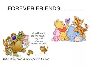 FOREVER FRIENDS .............