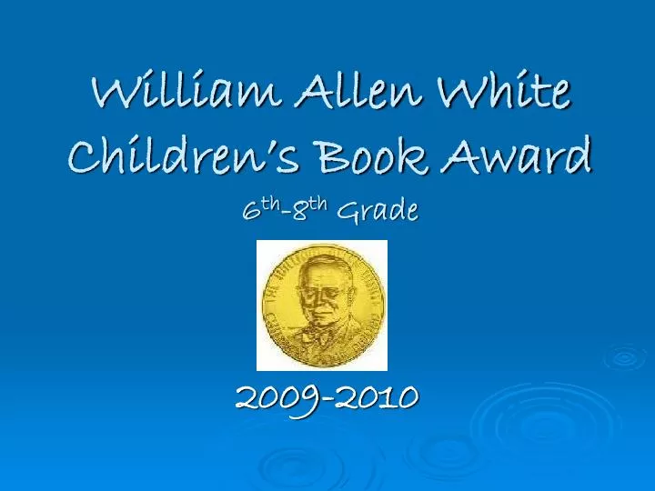 william allen white children s book award 6 th 8 th grade