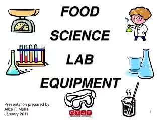 FOOD SCIENCE LAB EQUIPMENT